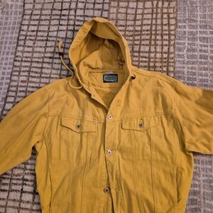 Men's Mustard Hooded Jacket